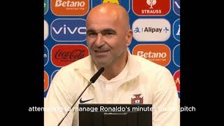 Roberto Martinez interview after portugal wins over scotland and emphasizing on Ronaldo s 2026 [upl. by Riaj]