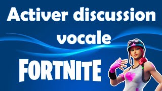 Comment activer la discussion vocale sur Fortnite [upl. by Mendes]