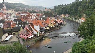 The beautiful landscape in Czech Republic 🇨🇿 for relaxating gentel rain in Český Krumlov [upl. by Layod683]