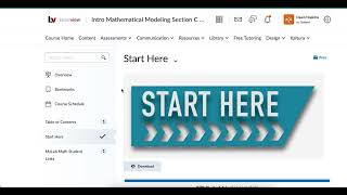 MATH 1101 Intro to Math Modeling Welcome Video [upl. by Naicul]