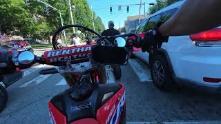 Festival Dominicano 2024 Honda CRF450RL Supermoto [upl. by Oznarol]