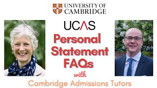 UCAS personal statement SECRETS from Cambridge Admissions Tutors 2022 [upl. by Appleby]