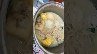 Shrimp 🦐 soup noodles 🍜🍜 vegetables 🍆 🍆 dumplings delicious！👍 [upl. by Ardnaeel21]