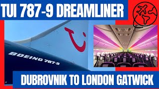 Tui Boeing 7879 Dreamliner  Dubrovnik to London Gatwick [upl. by Ydarb769]