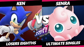 Sumapa 94 Top 8  KEN Sonic Vs Senra Jigglypuff Smash Ultimate  SSBU [upl. by Atsok403]