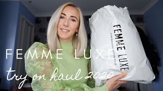 FEMME LUXE TRY ON HAUL 2020  Isobel Celine [upl. by Norvun]