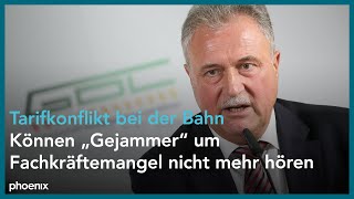 Tarifforderungen Gewerkschaft Deutscher Lokomotivführer GDL zur Verhandlungsrunde 2023 [upl. by Bruckner]