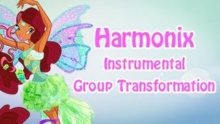 Winx Club  Harmonix Instrumental  Karaoke NO VOICE Group Transformation FANMADE [upl. by Palila]