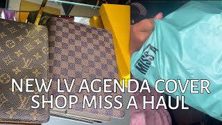 New LV Agenda Cover amp Shop Miss A Haul  Vday Gift To Myself [upl. by Dierolf]