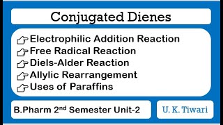 Electrophilic Addition and Free Radical Reaction of Conjugated DienesDielAlder Reaction [upl. by Falo]