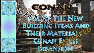 Conan Exiles  INSULATED And BLACK ICE Building in Frozen North Expansion [upl. by Neom]