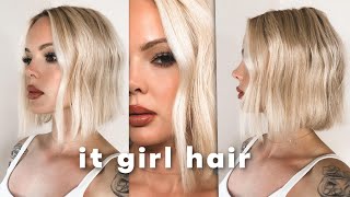 EASY BENDY FLAT IRON WAVES FOR BOBS  Quick It Girl Hairstyle Tutorial for Bobs and Short Hairstyles [upl. by Gipps]