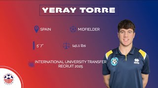 University Soccer  Yeray Torre ⚽🇪🇸  Midfielder  Fall 25 [upl. by Rose]