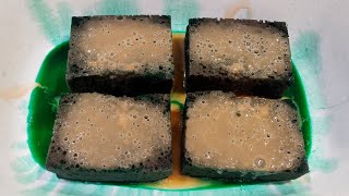 American Pine Power Pine Ty d Bol Pine Soap and Recycled Powder 🌲 Sponges Squeezing 💚 ASMR [upl. by Adnana]