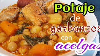 Potaje de garbanzos con acelgas 🍲 [upl. by Peggi943]