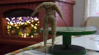 COME FARE IL CORPO IN STOPPA PER STATUE PRESEPE  Idea originale e facile [upl. by Asilahs]