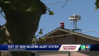 Tuolumne County tested a new wildfire alert siren system Tuesday [upl. by Leinahtan]