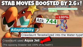 TERA WATER ADAPTABILITY CRAWDAUNT IS AMAZING IN POKEMON SCARLET AND VIOLET [upl. by Devaney]