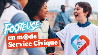 Élise une footeuse en mode Service Civique qui contribue à l’inclusion par le sport [upl. by Lekym]