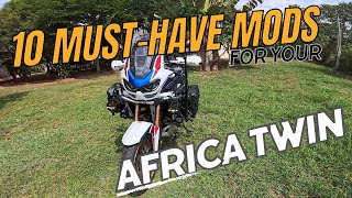 10 MUSTHAVE Mods for Your 2022 Africa Twin CRF1100L You Wont Believe 7 [upl. by Panter]