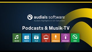 Audials 2016 in 120 Sekunden Podcasts amp MusikTV [upl. by Liris]