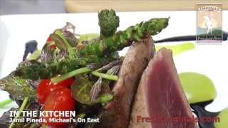 In The Kitchen  Michaels On East  Lemongrass Ahi Tuna Recipe [upl. by Melosa10]