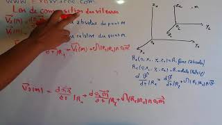 Ep 11 Mécanique du point matériel changement de referentiel loi des composition des vitesse darija [upl. by Feinstein]