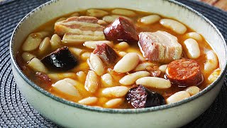 FABADA ASTURIANA TRADICIONAL ALUBIAS FRIJOLES CON CHORIZO Y MORCILLA UN PLATO FÁCIL Y ECONÓMICO [upl. by Aneerb]