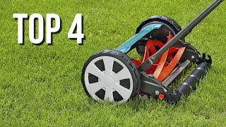 TOP 4  Best Manual Lawn Mower 2021 [upl. by Rowland]