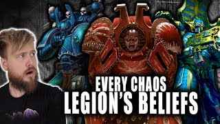 The Beliefs And Goals Of Each Chaos Space Marine Legion  Warhammer 40K Lore [upl. by Duke]