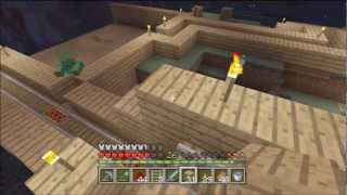 Minecraft Xbox 360 101 66  Detector Rails and Pistons Redstone and Stuff [upl. by Berky]