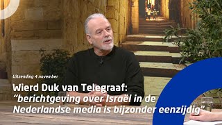 Wierd Duk van Telegraaf “berichtgeving over Israël in de Nederlandse media is bijzonder eenzijdig” [upl. by Vally]