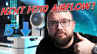 NZXT H710 airflow mod drops temps 15 degrees [upl. by Siuol]