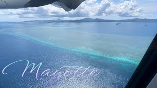 EWA Air ATR 72600 takeoff and landing at MAYOTTE [upl. by Arraek205]