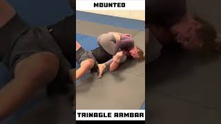 Mounted Triangle Armbar Setup  BJJ Highlights [upl. by Naryk986]