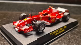 altaya 143 ferrari F2005 F1 2005 Rubens Barrichello formula 1 diecast model car [upl. by Abla]