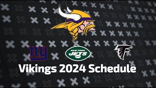 Vikings 20242025 Schedule Release All Opponents for NEXT SEASON [upl. by Eimaral780]