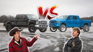 Ultimate Cummins F250 Vs CboysTV Filmer quotCheeto Truckquot [upl. by Drucilla]