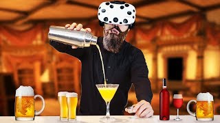 Virtual Reality Bartender Dwarf  Taphouse VR Gameplay  VR HTC Vive [upl. by Randene]