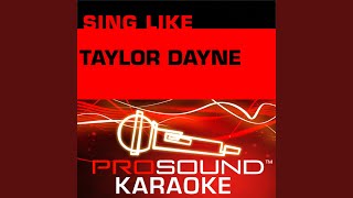 Heart Of Stone Karaoke with Background Vocals In the Style of Taylor Dayne [upl. by Nylarej]