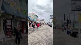 Biking on Atlantic City boardwalk biking bicycle bikelover trekkingbike mtbtrip mountainbike [upl. by Elnar]