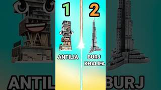 antilia vs Burj Khalifa wale like or comment or subscribe kar antillia mumbaibeach padmabridge 👍💨 [upl. by Cash]