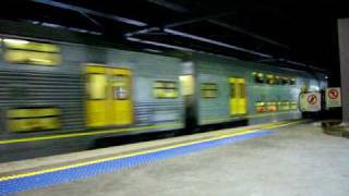 Cityrail R set leaving and S set arriving Circular Quay station [upl. by Aym832]