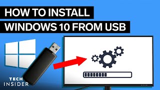 How To Install Windows 10 From USB 2022 [upl. by Coward]