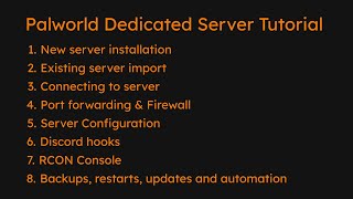 How to Host Palworld dedicated server with automation and backups [upl. by Judye724]