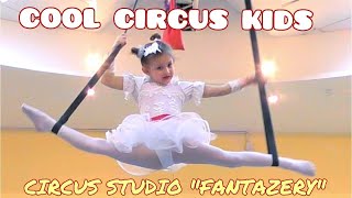 Cool circus kids Circus quotFantazeryquot Shinkevich Alicia 6 years old  air straps quotWinter Swanquot [upl. by Delcine]