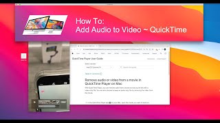 ✭Add Audio to Video File with QuickTime MAC howto applemac quicktime [upl. by Indira]