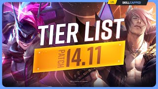 NEW TIER LIST for PATCH 1411  League of Legends [upl. by Hairej]