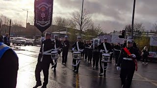 Young Loyalist Flute Band Pollok Remembrance Day parade 10thNov 2024 [upl. by Cox]