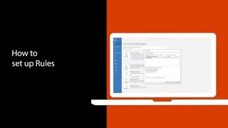 Organize your Inbox with rules in Outlook [upl. by Zennie882]